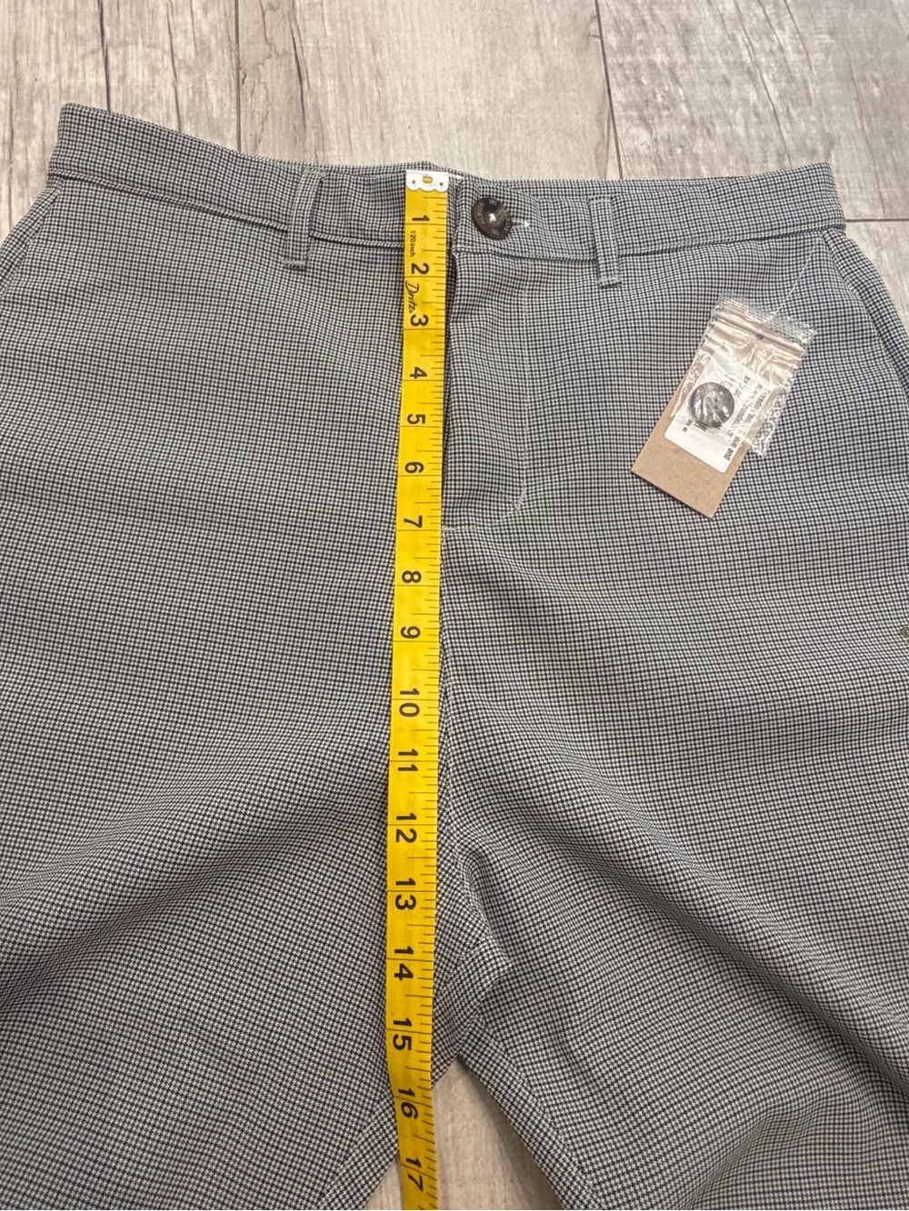 NWT Albion Sz M Tuxedo Pants, Green and Black Houndstooth Micro-Pattern Chinos - Picture 6 of 13